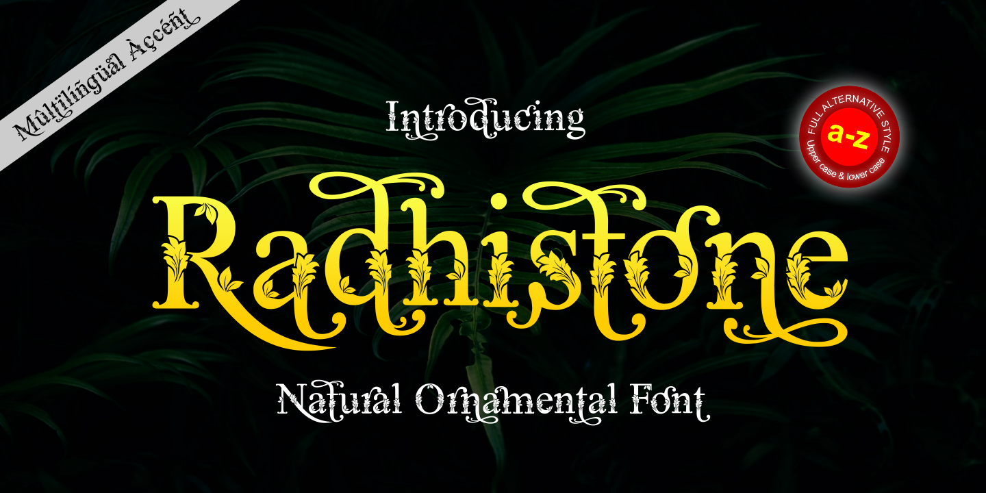Radhistone Font
